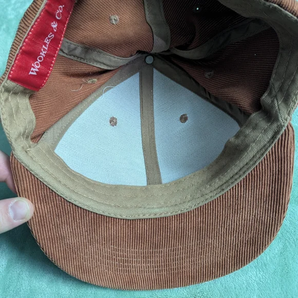 Wookless & Co. Antelope Corduroy Hat Rust Brown Snapback - Picture 4 of 6
